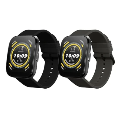Abbildung von kwmobile Uhrenarmband 2x Sportarmband für Huami Amazfit Bip 5 Unity / 5, Armband TPU Silikon Set Fitnesstracker