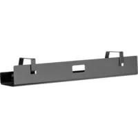Abbildung von DIGITUS Kabelmanagement Kanal Untertischmontage für Kabel, Steckdosenleisten Kabelhalter Kabelwanne Kabelführung 60 x 13,5 10,8 cm schwarz