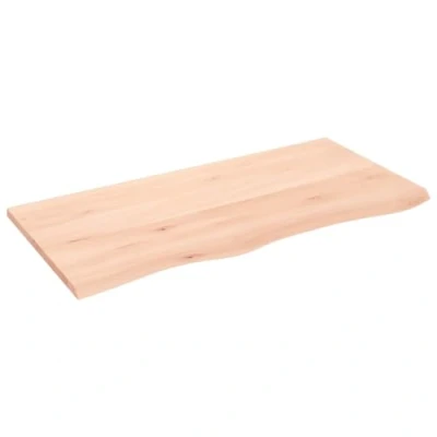 Abbildung von vidaXL Tischplatte, Schreibtischplatte mit Naturkante, Holztischplatte für Esstische Couchtische, Esstischplatte Couchtischplatte DIY Platte, Massivholz Eiche Unbehandelt