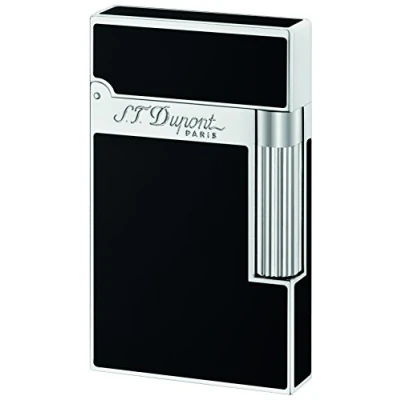 Abbildung von S.T. Dupont D 016296 Feuerzeug Ligne 2, Schwarz lackiert und Palladium