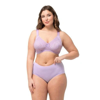 Abbildung von Ulla Popken Bügel BH, Damen, Größe: 115C, Lilac