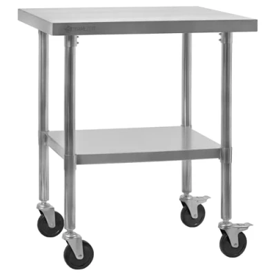Abbildung von Mahlzeit Edelstahltisch 70 x 60 85 cm Arbeitstisch, Küchentisch, Edelstahl Zubereitungstisch Gastronomietisch, Serviertisch, Catering Tisch, Küchenplatte Tisch für Küche und Gastronomie