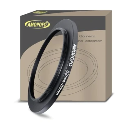 Abbildung von 82mm bis 86mm Metall Filter Ring,82 Step up Filteradapter Ring von Kamera Objektiv mit Filtergewinde auf