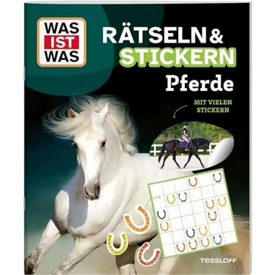 Abbildung von WAS IST Rätseln und Stickern: Pferde / Rätselheft mit vielen Stickern Für Pferdefans ab 8 Jahren