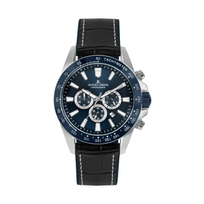 Abbildung von Jacques Lemans Liverpool Chronograph, Herren, Größe: One Size, Black blue