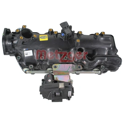 Abbildung von METZGER 2100145 Ansaugbrücke mit Dichtungen, Stellelement Sensor ALFA ROMEO: 159 Sportwagon, FIAT: BRAVO 2, Freemont, LANCIA: DELTA 3
