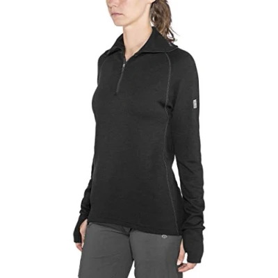 Abbildung von Devold Damen Expedition Merino 235 Z.Neck Tshirt, schwarz, L