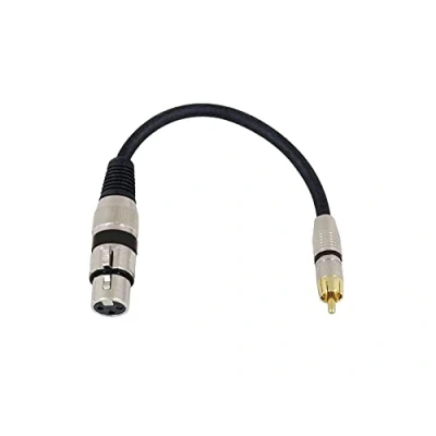 Abbildung von OMNITRONIC Adapterkabel XLR(F)/Cinch(M) 0,2m sw