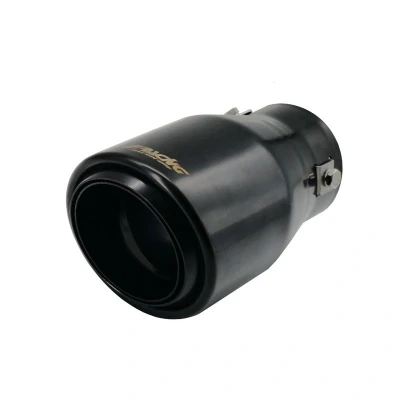 Abbildung von Simoni Racing TRX/108N Auspuffblende 90mm schwarz rund, gerade Edelstahl 150mm
