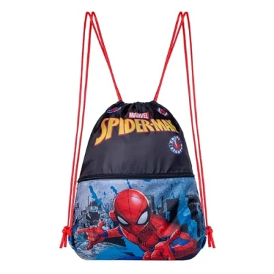 Abbildung von Spiderman Turnbeutel Turnbeutel, Schwimmbeutel, zusätzliches Staufach