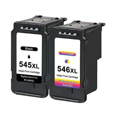 Abbildung von Toner Kingdom PG 545XL CL 546XL Kompatibel für Canon Druckerpatronen 545 546 XL TS3450 Tintenpatronen Pixma TS3350 TS3150 TS3351 TS3452 TR4550 TR4551 TR4650 MX495 Tinte (Schwarz, Farbe)