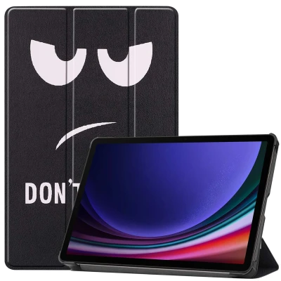 Abbildung von Design Trifold Klapphülle für das Samsung Galaxy Tab S9 Don&#039;t touch