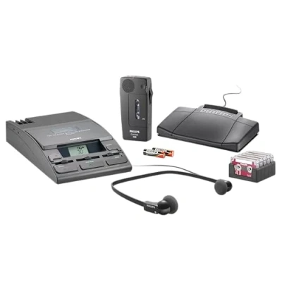 Abbildung von Philips LFH0064 Pocket Memo Diktier und Wiedergabe Set Mini Kassette, anthrazit