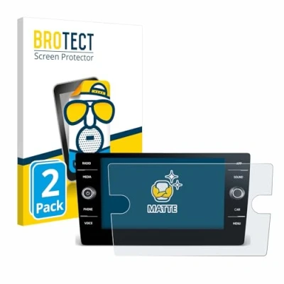 Abbildung von BROTECT Entspiegelungs Schutzfolie für Volkswagen Tiguan 2021 Discover Media 8&quot; (2 Stück) Matte Displayschutz Folie, Anti Fingerprint