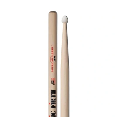 Abbildung von Vic Firth 2B American Hickory Nylon Tip Drumstick
