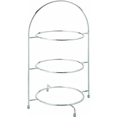 Abbildung von Utopia Tellerständer, F91032 00000 B01001, Chrom, 3 stöckig, 43 cm, für x 25 cm Teller (1 Stück)