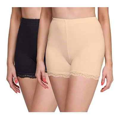 Abbildung von Merry Style Leggings 2 Pack Damen Shorts Radlerhose Unterhose Hose Boxershorts MS10 294 (2 tlg) elastischer Bund