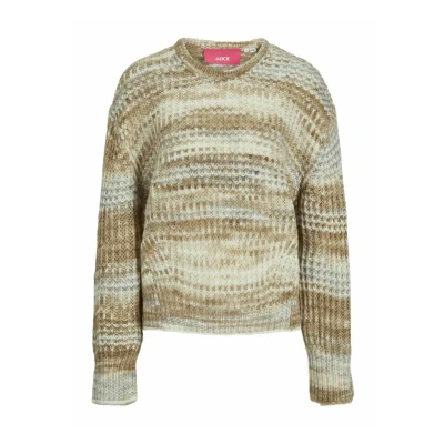 Abbildung von JJXX Jxsimone Space DYE CREW NECK Strickpullover, Damen, Größe: Small, Kelp