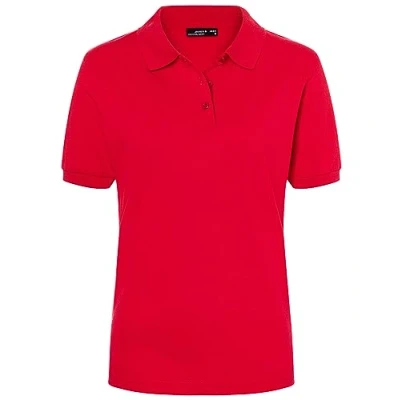 Abbildung von James &amp; Nicholson Damenpolo Classic Feines Piqué Poloshirt mit gestrickten Bündchen Farbe: red Grösse: L