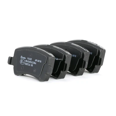 Abbildung von BREMBO P 86 021 Bremsbelagsatz exkl. Verschleißwarnkontakt mit Bremssattelschrauben Zubehör VOLVO: V60 I, XC60 XC70 II Kombi kfzteile,