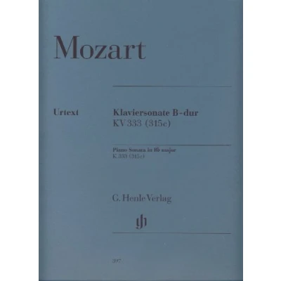 Abbildung von Sonate 13 B Dur KV 333 (315c). Klavier: Besetzung: Klavier zu zwei Händen (G. Henle Urtext Ausgabe)
