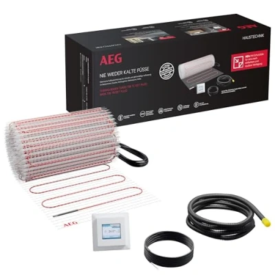 Abbildung von AEG Haustechnik Fußbodenheizung &quot;Turbo Thermo Boden &quot;TBS TC 200/4 Set Plus&quot;&quot;, Elektrische Fußbodenheizung, Komplettset 4 m², 200 W/m²