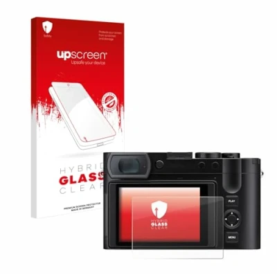 Abbildung von upscreen Schutzglas für Leica Q3 43 Schutzfolie, Glas Folie [Klar, 9H Panzerschutz, Anti Fingerprint]