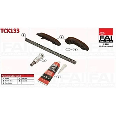 Abbildung von FAI AutoParts TCK133 Steuerkettensatz mit Dichtungen, ohne Zahnräder Simplex, Bolzenkette BMW: 1 Schrägheck, 3 Touring, 5 MINI: Schrägheck