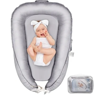 Abbildung von Baby nestchen Babynest Neugeborene Vielseitiges Nest Tragbar für Babys und Säuglinge,Nestchen,Reise