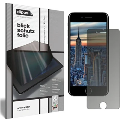 Abbildung von dipos I Blickschutzfolie matt kompatibel mit Apple iPhone 8 Sichtschutz Folie Display Schutzfolie Privacy Filter