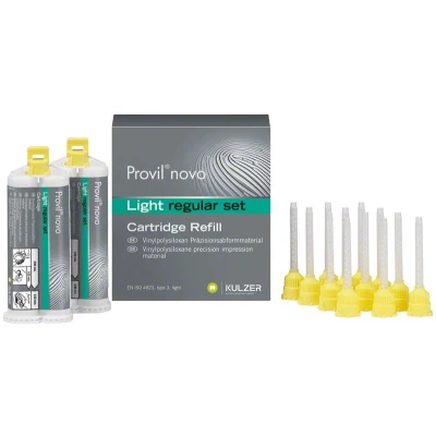 Abbildung von Provil novo Kartuschen light regular 2 x 50ml 50 ml Doppelkartuschen regular, 12 Mixing Tips