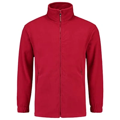 Abbildung von Tricorp 301002 Casual Fleece Jacke, 100% Polyester, 320g/m², Rot, Größe 3XL