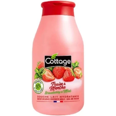 Abbildung von COTTAGE Duschmilch Strawberry/Minze 97% natürliche Originalbestandteile 1 Einheit 250 ml