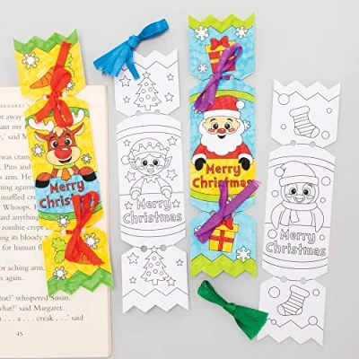 Abbildung von Baker Ross FE986 Knallbonbon Lesezeichen Bastelsets 6er Pack, für Kinder zum Basteln und Dekorieren, Ideal den Kindergeburtstag