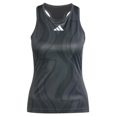 Abbildung von adidas Performance CLUB Graph TANK Top, Damen, Größe: Small, Carbon/black