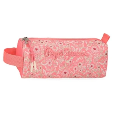 Abbildung von Pepe Jeans Nahid Federmäppchen, rund, Rosa, 22 x 8,5 8 cm, Polyester, von Joumma Bags, 22x8.5x8 cms, Rundes Federmäppchen