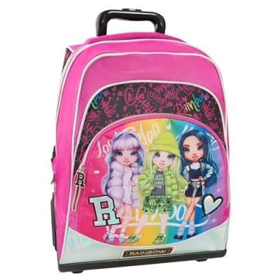 Abbildung von Franco Cosimo Panini Rainbow High Rucksack, Gepäck für Mädchen, Mehrfarbig, M, reiserucksack