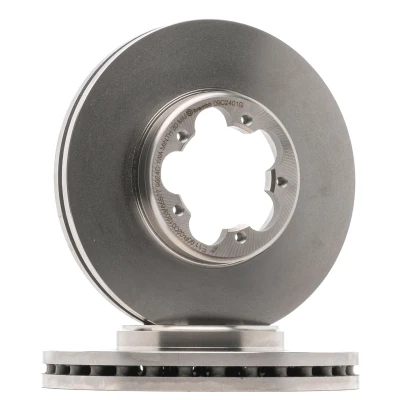 Abbildung von BREMBO KT 10 010 Bremsscheiben und beläge mit Zubehör Bremssattelschrauben inkl. Verschleißwarnkontakt