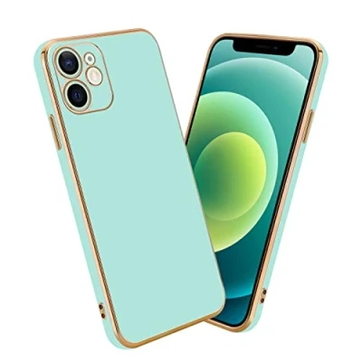 Abbildung von Cadorabo Hülle kompatibel mit Apple iPhone 12 Mini Schutzhülle TPU Silikon Case Liquid Design Kameraschutz Slim Kratzfest Weiche Gummi Rundumschutz für in Grün