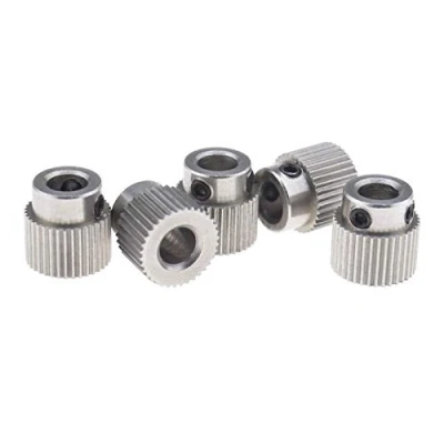 Abbildung von Be In Your Mind 5 teiliges Zahnrad Extruder Riemenscheibe für 3D Drucker MK7 MK8 mm ID 11 Außendurchmesser aus Edelstahl