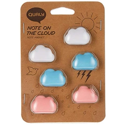 Abbildung von Qualy 6 teiliges Magnetset, kleine Wolken in verschiedenen Farben, QL10216 BU PK