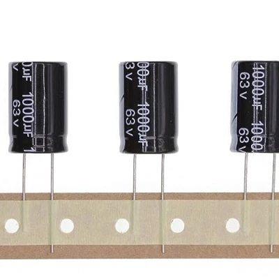 Abbildung von 10 Stück 63V 1000UF Steckbarer Aluminium Elektrolytkondensator 16x25 16 * 25mm