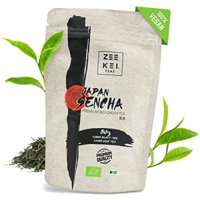 Abbildung von MatchaMagic Bio Sencha Tee Japanischer Grüntee 80g Lose Blätter aromatischer Grüner Alternative zu Matcha