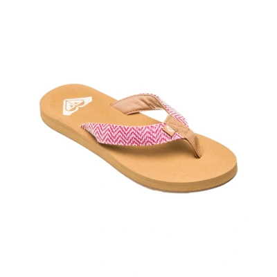 Abbildung von Roxy Porto Zehentrenner, Damen, Größe: 37, Raspberry Textil