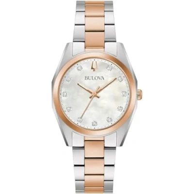Abbildung von Bulova Uhr, Damen, Größe: One Size, Weiß
