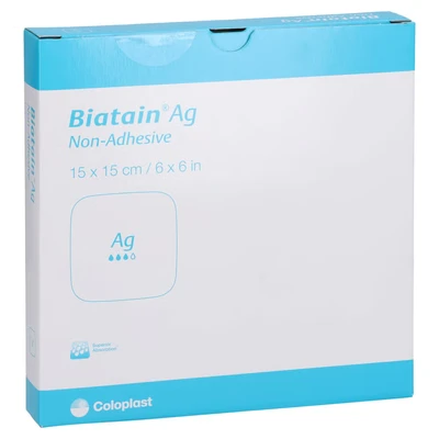 Abbildung von Biatain Ag Schaumverband 15x15 Cm Nicht Haftend 5 St