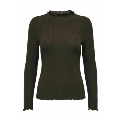 Abbildung von ONLY Onlemma HIGH NECK Strickpullover, Damen, Größe: XXL, Demitasse