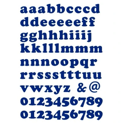 Abbildung von NEPTUN Flock Folie Koenigsblau ABC klein