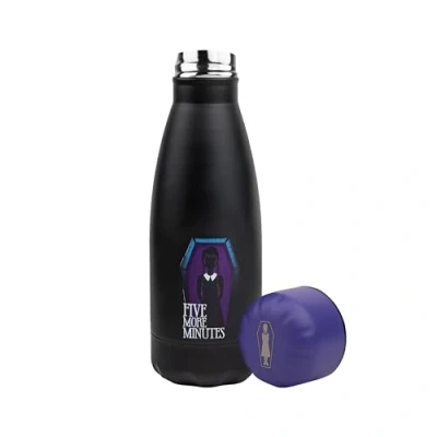 Abbildung von Cinereplicas Wednesday im Sarg 500ml Edelstahl Wasserflasche Offizielle Lizenz