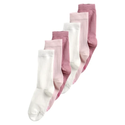 Abbildung von Ewers 6 PACK Socken für Kinder, Größe: 23 26, Latte/cremé/wildrose